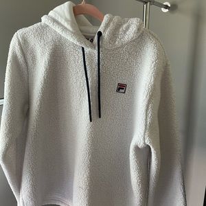 Fila Sherpa White Hoodie